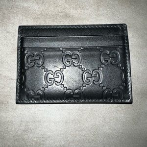 Gucci Wallet with money clip - authentic- leather used once maybe